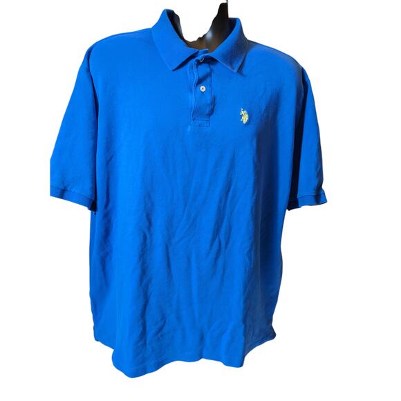 U.S. Polo Assn. Blue Polo Shirt Mens XLT Classic Fit Short Sleeve Luxury Feel - Picture 8 of 16